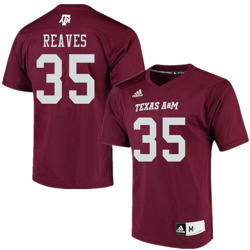 Men #35 Bladen Reaves Texas A&M Aggies College Football Jerseys Sale-Maroon Alumni Player